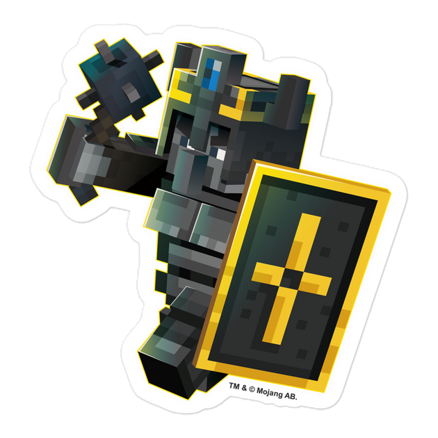 minecraft logo sticker