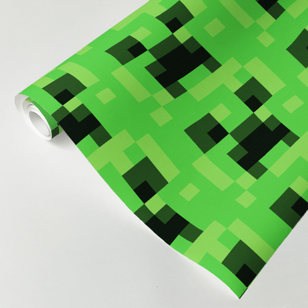 Minecraft Cobblestone Wrapping Paper