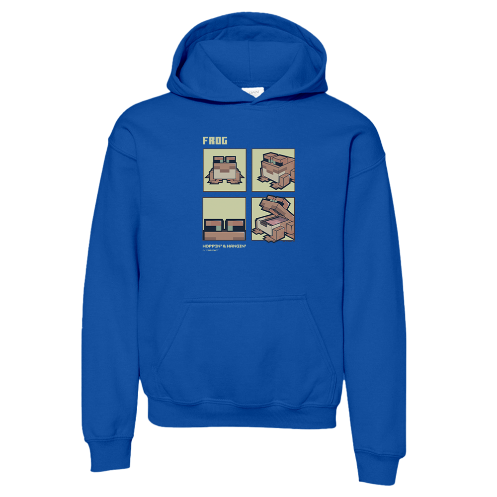 Minecraft Frog Hoppin and Hangin Kids Hooded Sweatshirt