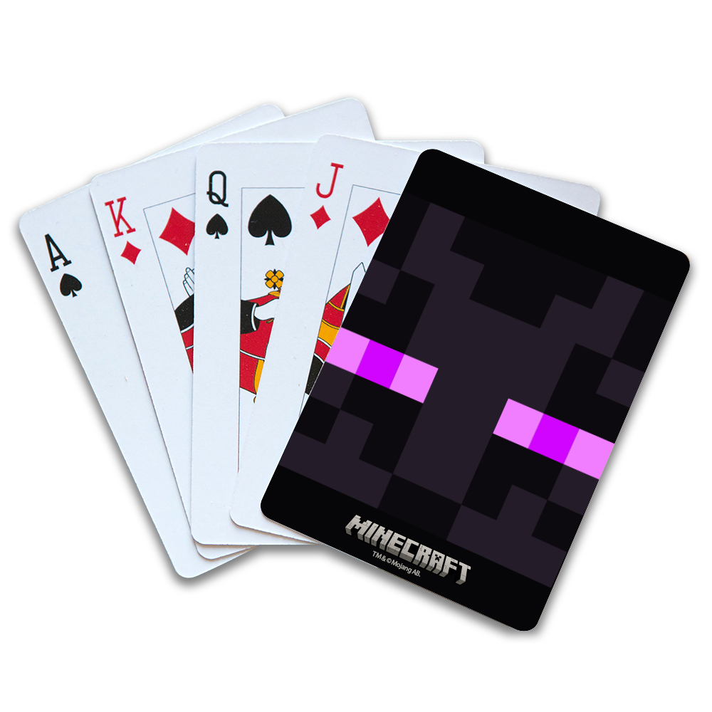 Minecraft Enderman Face Standard Playing Card Deck
