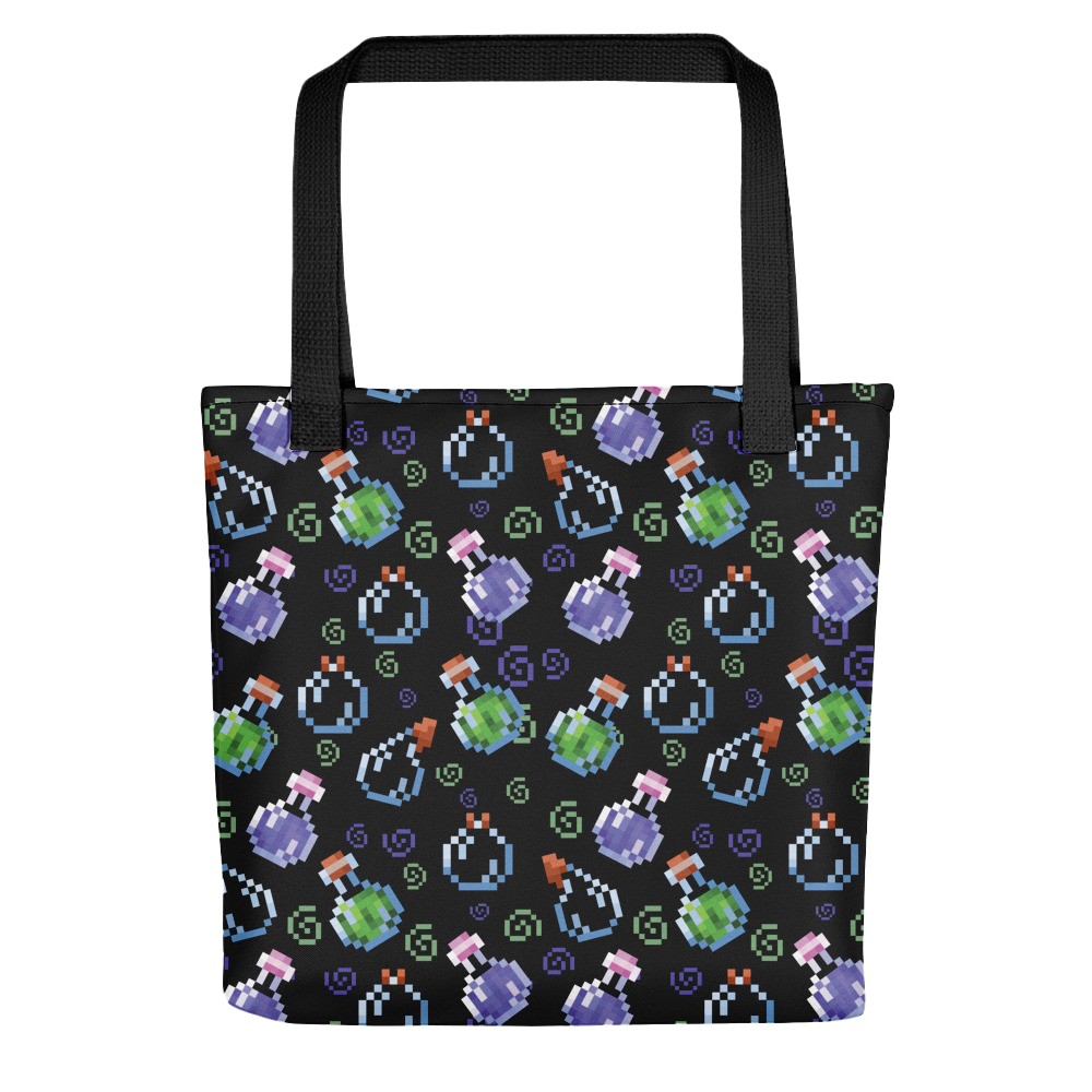 Minecraft Potions Pattern Tote Bag Official Minecraft Shop