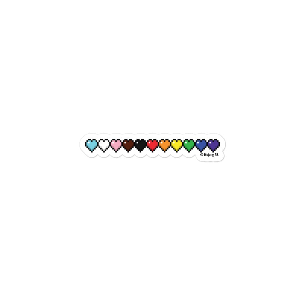 Minecraft Rainbow Creeper Die Cut Sticker