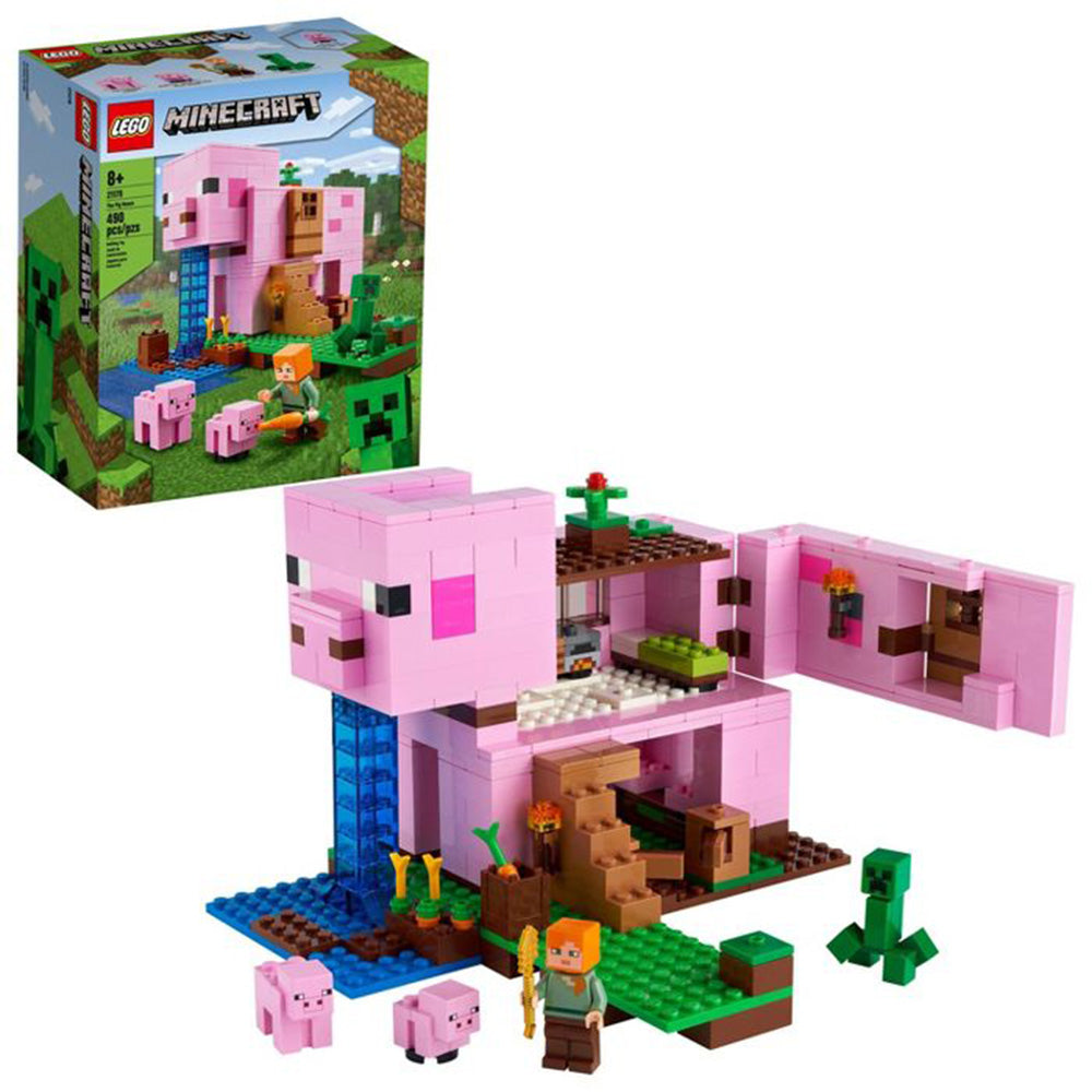 usund Blive Måler LEGO Minecraft The Pig House Building Kit (490 Pieces) | Official Minecraft  Shop