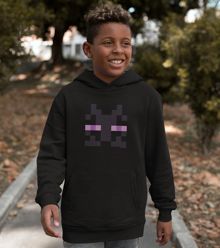 Minecraft Enderman Kids Hooded Sweatshirt