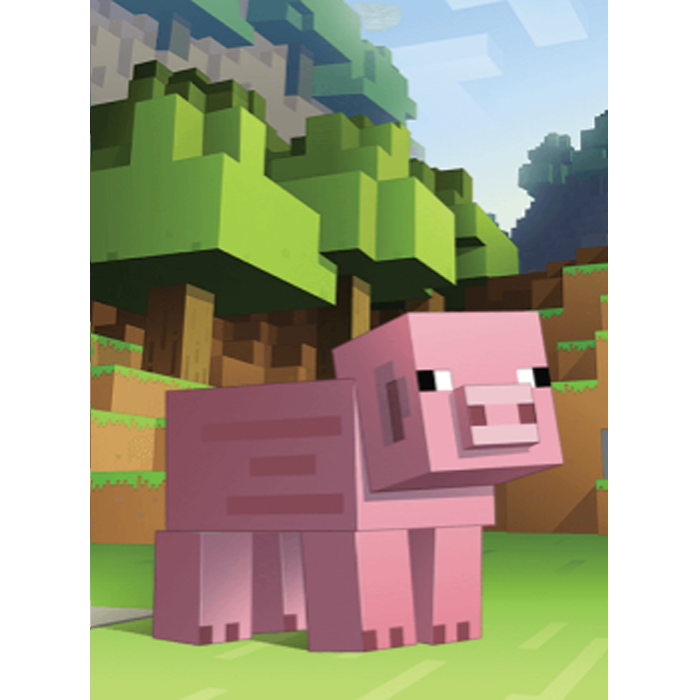 Minecraft Earth Muddy Pig Keychain