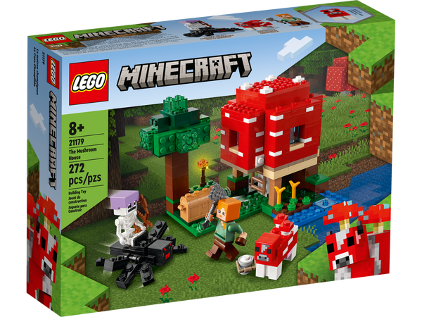 Uberettiget dreng Gå op og ned LEGO Minecraft Mushroom House Building Set | Official Minecraft Shop