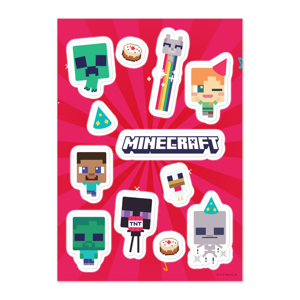 minecraft logo sticker