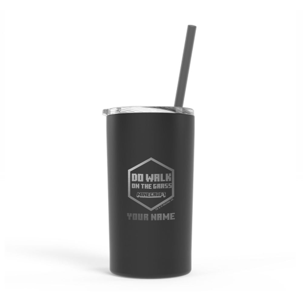 Minecraft Plastic Tumbler With Straw, Creeper, Glasses & Drinkware, Household