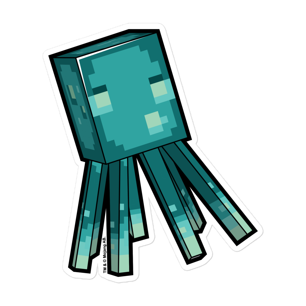 Calamaro Minecraft Chibi Peluche Ripieni Di Calamari Giganti Da 130 Cm