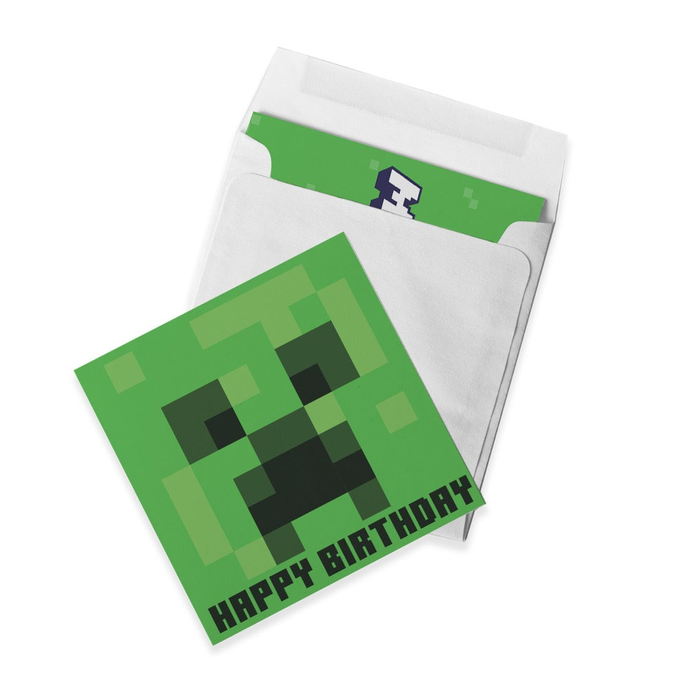 Minecraft Graduation Card Minecraft Birthday Card