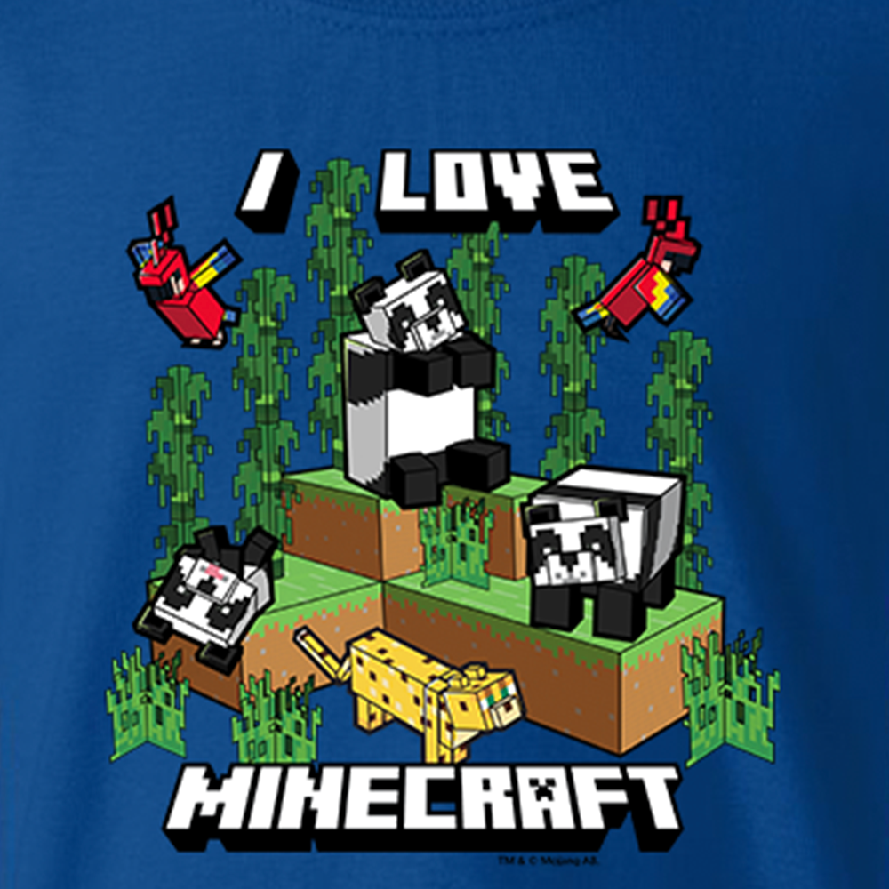 Minecraft I Love Minecraft Kids Short Sleeve | Official Minecraft Shop