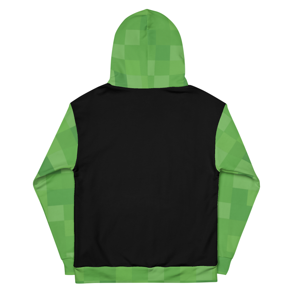 printful Minecraft Walking Creeper Unisex Pullover Hoodie White / XL