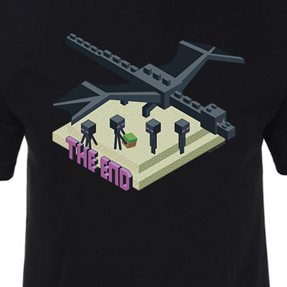 Minecraft Ender Dragon The End Adult Short Sleeve T-Shirt