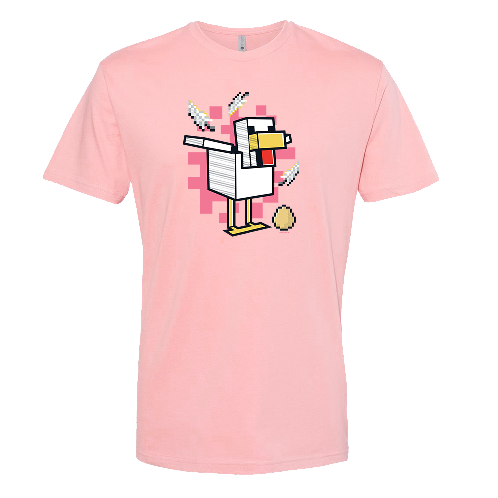 Minecraft Jolly Mobs Chicken Adult Short Sleeve T Shirt Official Minecraft Shop