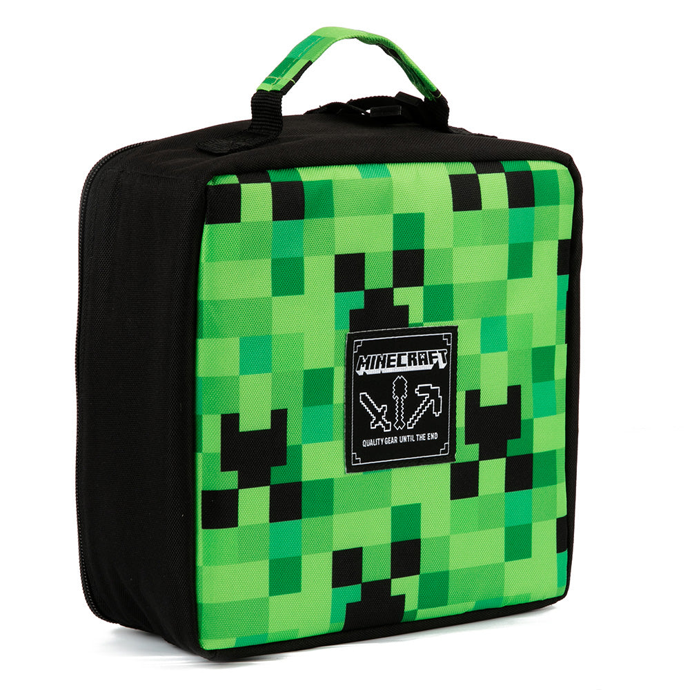 Minecraft Lunch Bag Set Creeper (Lunch Box, Water Bottle, Snack